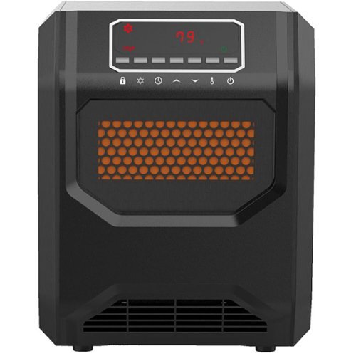 Lifesmart - 4 Element Infrared Heater with Front Air Intake - Black