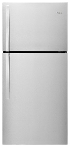 Whirlpool - 19.2 Cu. Ft. Top-Freezer Refrigerator - Monochromatic Stainless Steel