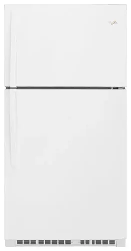 Front. Whirlpool - 21.3 Cu. Ft. Top-Freezer Refrigerator - White.