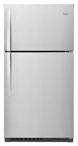 Front. Amana - 14.4 Cu. Ft. Top-Freezer Refrigerator with Dairy Bin - White.