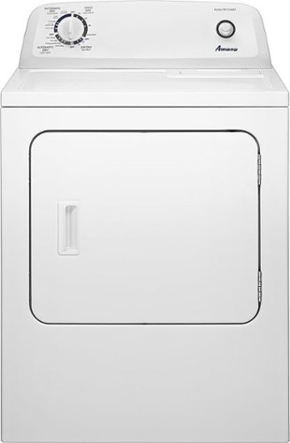 Amana - 6.5 Cu. Ft. Electric Dryer with Automatic Dryness Control - White
