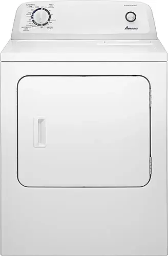 Front. Amana - 6.5 Cu. Ft. Gas Dryer with Automatic Dryness Control - White.