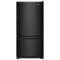 Whirlpool - 18.7 Cu. Ft. Bottom-Freezer Refrigerator with Spillguard Glass Shelves - Black-Front_Standard
