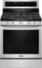 Maytag - 5.8 Cu. Ft. Self-Cleaning Freestanding Fingerprint Resistant Gas Convection Range - Stainless Steel-Front_Standard