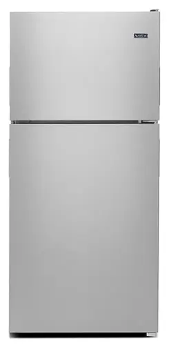 Front. Maytag - 20.5 Cu. Ft. Top-Freezer Refrigerator - Fingerprint Resistant Stainless Steel.
