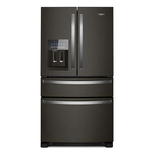 Whirlpool - 24.5 Cu. Ft. 4-Door French Door Refrigerator - Black Stainless Steel