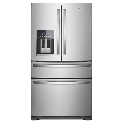 Whirlpool - 24.5 Cu. Ft. 4-Door French Door Refrigerator - Stainless Steel