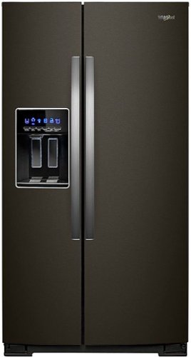 Whirlpool - 28.4 Cu. Ft. Side-by-Side Refrigerator with In-Door-Ice Storage - Black Stainless Steel