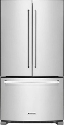 KitchenAid - 20 Cu. Ft. French Door Counter-Depth Refrigerator - Stainless Steel