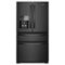 Whirlpool - 25 cu. ft. French Door Refrigerator with External Ice and Water Dispenser - Black-Front_Standard