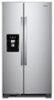 Whirlpool - 21.4 Cu. Ft. Side-by-Side Refrigerator with Fingerprint Resistant - Stainless Steel-Front_Standard
