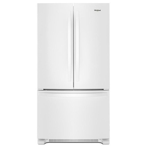 Whirlpool - 20 cu. ft. French Door Refrigerator with Counter Depth Design - White
