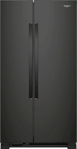 Whirlpool - 25.1 Cu. Ft. Side-by-Side Refrigerator - Black