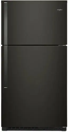 Front. Whirlpool - 21.3 Cu. Ft. Top-Freezer Refrigerator - Black Stainless Steel with Printshield Finish.