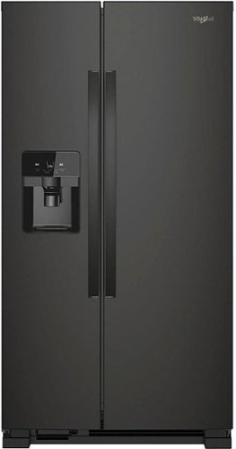 Whirlpool - 24.5 Cu. Ft. Side-by-Side Refrigerator - Black
