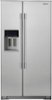 Whirlpool - 20.6 Cu. Ft. Side-by-Side Counter-Depth Refrigerator - Stainless Steel-Front_Standard
