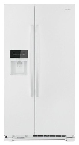 Amana - 21.4 Cu. Ft. Side-by-Side Refrigerator - White