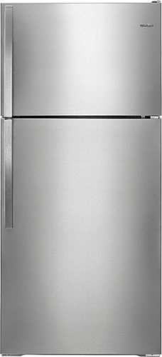Whirlpool - 14.3 Cu. Ft. Top-Freezer Refrigerator - Monochromatic Stainless Steel