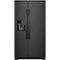 Whirlpool - 21.4 Cu. Ft. Side-by-Side Refrigerator - Black-Front_Standard
