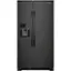 Front. Whirlpool - 21.4 Cu. Ft. Side-by-Side Refrigerator - Black.