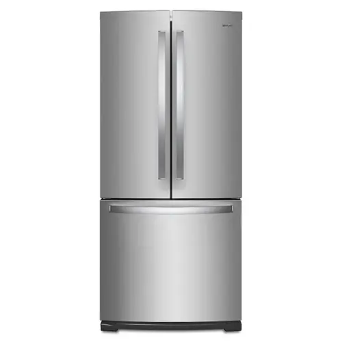 Front. Whirlpool - 19.7 Cu. Ft. French Door Refrigerator - Fingerprint Resistant Stainless Steel.