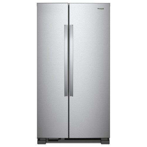 Whirlpool - 25.1 Cu. Ft. Side-by-Side Refrigerator - Stainless Steel