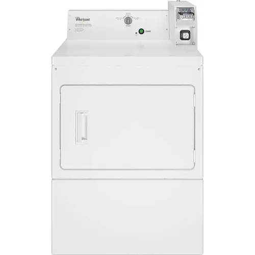 Front. Whirlpool - 7.4 Cu. Ft. Electric Dryer with High-Velocity Airflow System - White.