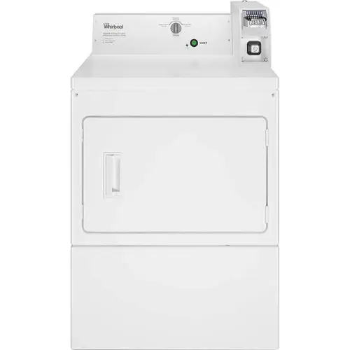 Front. Whirlpool - 7.4 Cu. Ft. Gas Dryer with High-Velocity Airflow System - White.