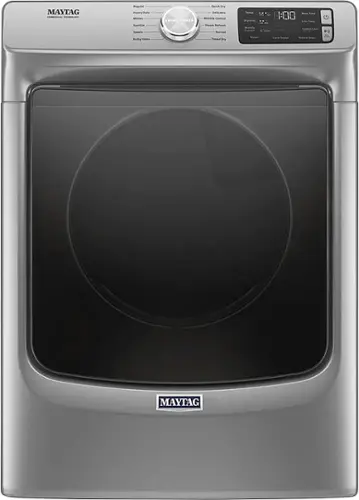Front. Maytag - 7.3 Cu. Ft. Stackable Gas Dryer with Steam and Extra Power Button - Metallic Slate.