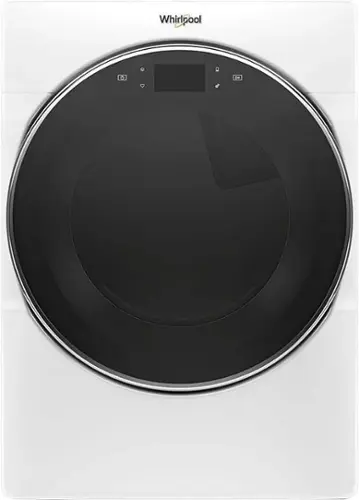 Front. Whirlpool - 7.4 Cu. Ft. 36-Cycle Gas Dryer with Steam - White.