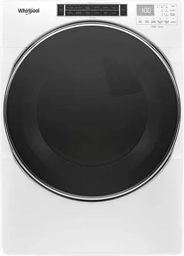 Front. Whirlpool - 7.4 Cu. Ft. Stackable Electric Dryer with Steam and Intuitive Controls - White.