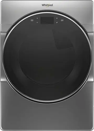 Front. Whirlpool - 7.4 Cu. Ft. 36-Cycle Electric Dryer with Steam - Chrome Shadow.