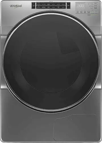 Front. Whirlpool - 7.4 Cu. Ft. 36-Cycle Electric Dryer - Chrome Shadow.
