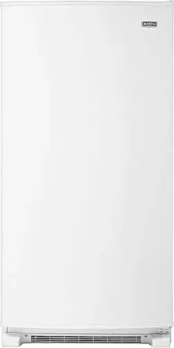 Front. Maytag - 17.7 Cu. Ft. Frost-Free Upright Freezer - White.