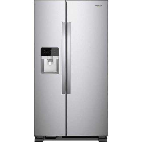Whirlpool - 21.4 Cu. Ft. Side-by-Side Refrigerator - Monochromatic Stainless Steel