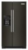 KitchenAid - 24.8 Cu. Ft. Side-by-Side Refrigerator - Black Stainless Steel-Front_Standard