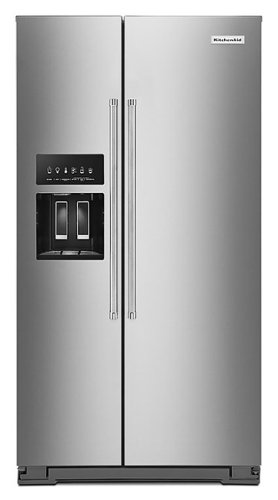 KitchenAid - 24.8 Cu. Ft. Side-by-Side Refrigerator - Stainless Steel