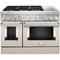 KitchenAid - 6.3 Cu. Ft. Freestanding Double Oven Dual Fuel True Convection Range with Self-Cleaning - Milkshake-Front_Standard