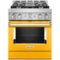 KitchenAid - Commercial-Style 4.1 Cu. Ft. Slide-In Gas True Convection Range with Self-Cleaning - Yellow Pepper-Front_Standard