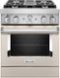 KitchenAid - 4.1 Cu. Ft. Freestanding Dual-Fuel True Convection Range with Self-Cleaning - Milkshake-Front_Standard