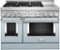 KitchenAid - 6.3 Cu. Ft. Freestanding Double Oven Gas True Convection Range with Self-Cleaning and Griddle - Misty Blue-Front_Standard