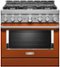 KitchenAid - Commercial-Style 5.1 Cu. Ft. Slide-In Gas True Convection Range with Self-Cleaning - Scorched Orange-Front_Standard