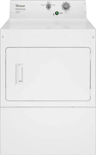 Front. Whirlpool - 7.4 Cu. Ft.Gas Dryer with High-Velocity Airflow System - White.
