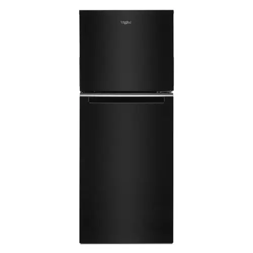 Front. Whirlpool - 11.6 Cu. Ft. Top-Freezer Counter-Depth Refrigerator - Black.