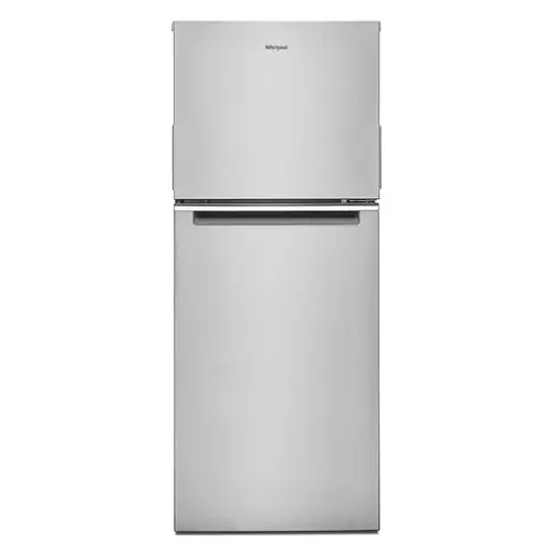 Front. Whirlpool - 11.6 Cu. Ft. Top-Freezer Counter-Depth Refrigerator - Fingerprint Resistant Stainless Steel.