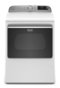 Maytag - 7.4 Cu. Ft. Smart Gas Dryer with Extra Power Button - White-Front_Standard