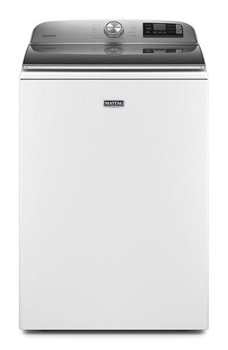 Maytag - 5.3 Cu. Ft. High Efficiency Smart Top Load Washer with Extra Power Button - White