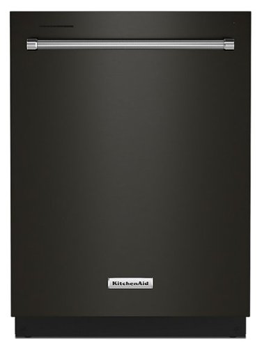 KitchenAid - Top Control Built-In Dishwasher with Stainless Steel Tub, FreeFlex 3rd Rack, 44dBA - Black Stainless Steel