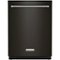 KitchenAid - 24" Top Control Built-In Stainless Steel Tub Dishwasher with 3rd Rack, Third Rack Wash Jets, 44 dBA - Black Stainless Steel-Front_Standard