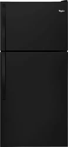Front. Whirlpool - 18.3 Cu. Ft. Top-Freezer Refrigerator - Black.